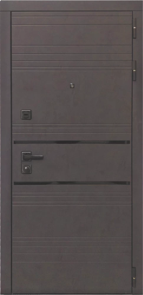 Входная дверь ДвериПРО L-43 Без фрезеровки Дуб пацифик горизонт DPRO195667 внешняя сторона