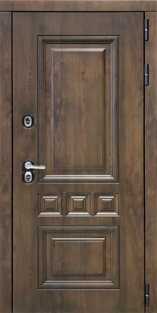 Входная дверь ДвериПРО Аура Без фрезеровки Дуб арктик горизонт DPRO195652 внешняя сторона