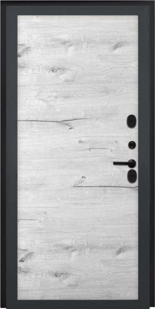 Входная дверь ДвериПРО Аура Без фрезеровки Дуб арктик горизонт DPRO195652 внутренняя сторона