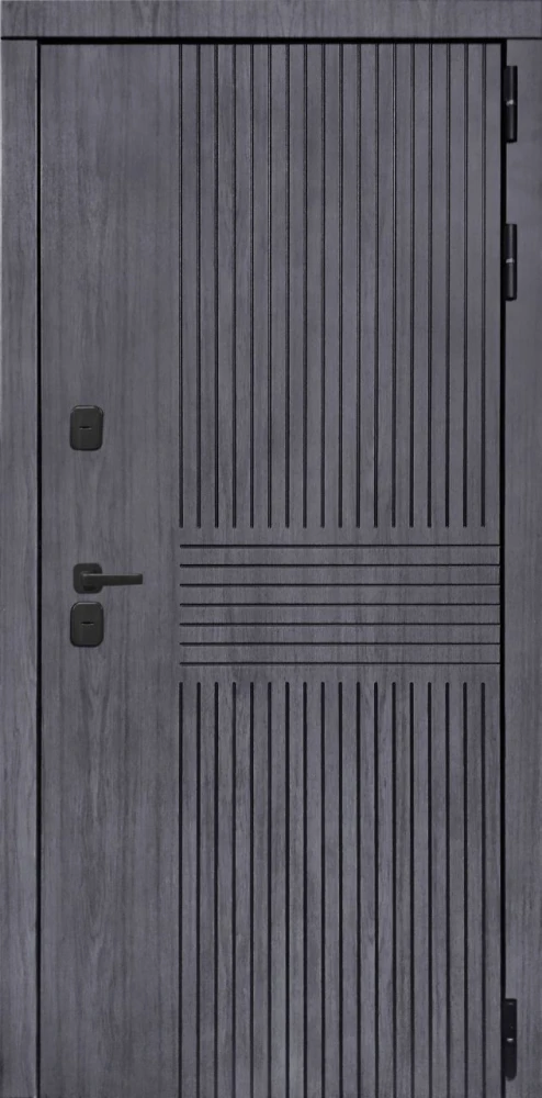 Входная дверь ДвериПРО Берген ФЛ-291 (Лине, 10мм, Белый софт) DPRO227642 внешняя сторона