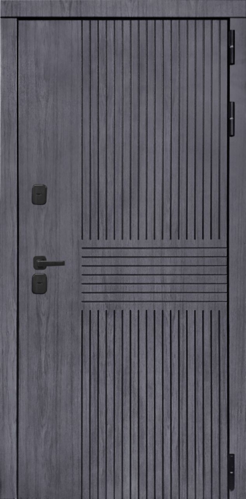 Входная дверь ДвериПРО Берген ФЛ 244 беленый дуб DPRO196818 внешняя сторона